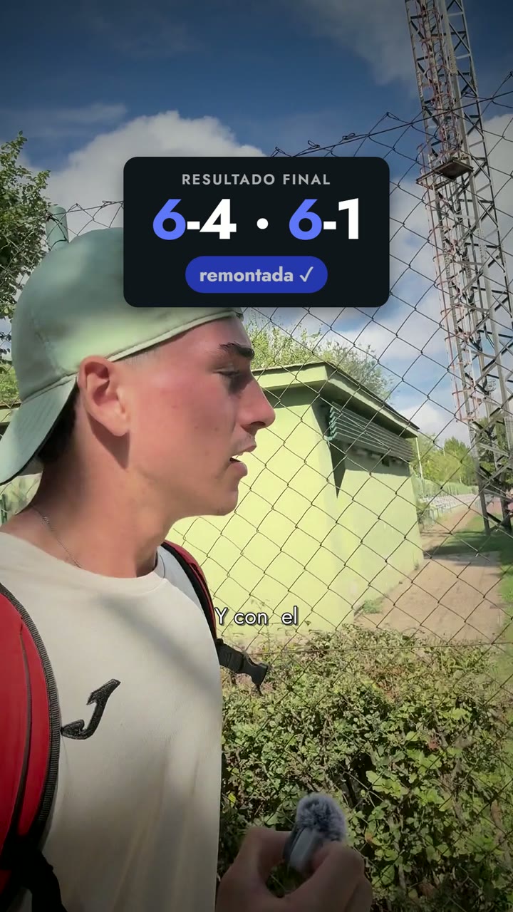 Jorge, tenista: del 1-4 a ganar 6-4 6-1